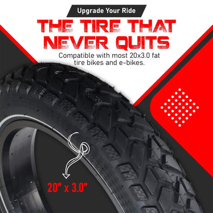 DURATREAD 20x3 Fat Tire with Reflective Sidewall