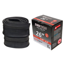 DURATREAD 26x1.75/2.40 heavy-duty butyl rubber inner tube with Schrader valve, durable replacement tube for bikes and e-bikes